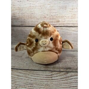 8" Edmund Pterodactyl Squishmallows Brown Tie Dye Dinosaur Plush Stuffed Animal